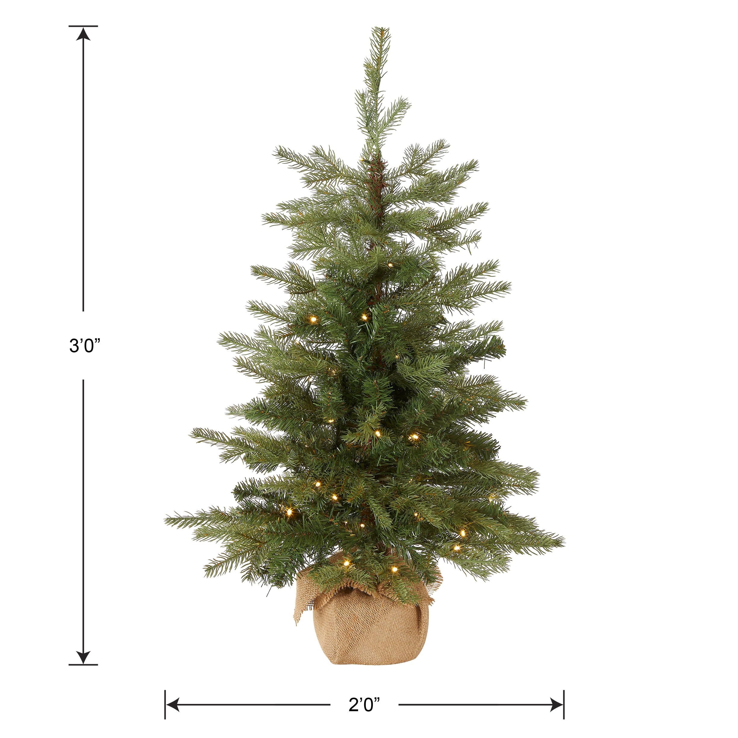 Foto 6 pulgar | Árbol De Navidad National Tree Company De 90 Cm Con Luces Y Base - Venta Internacional.