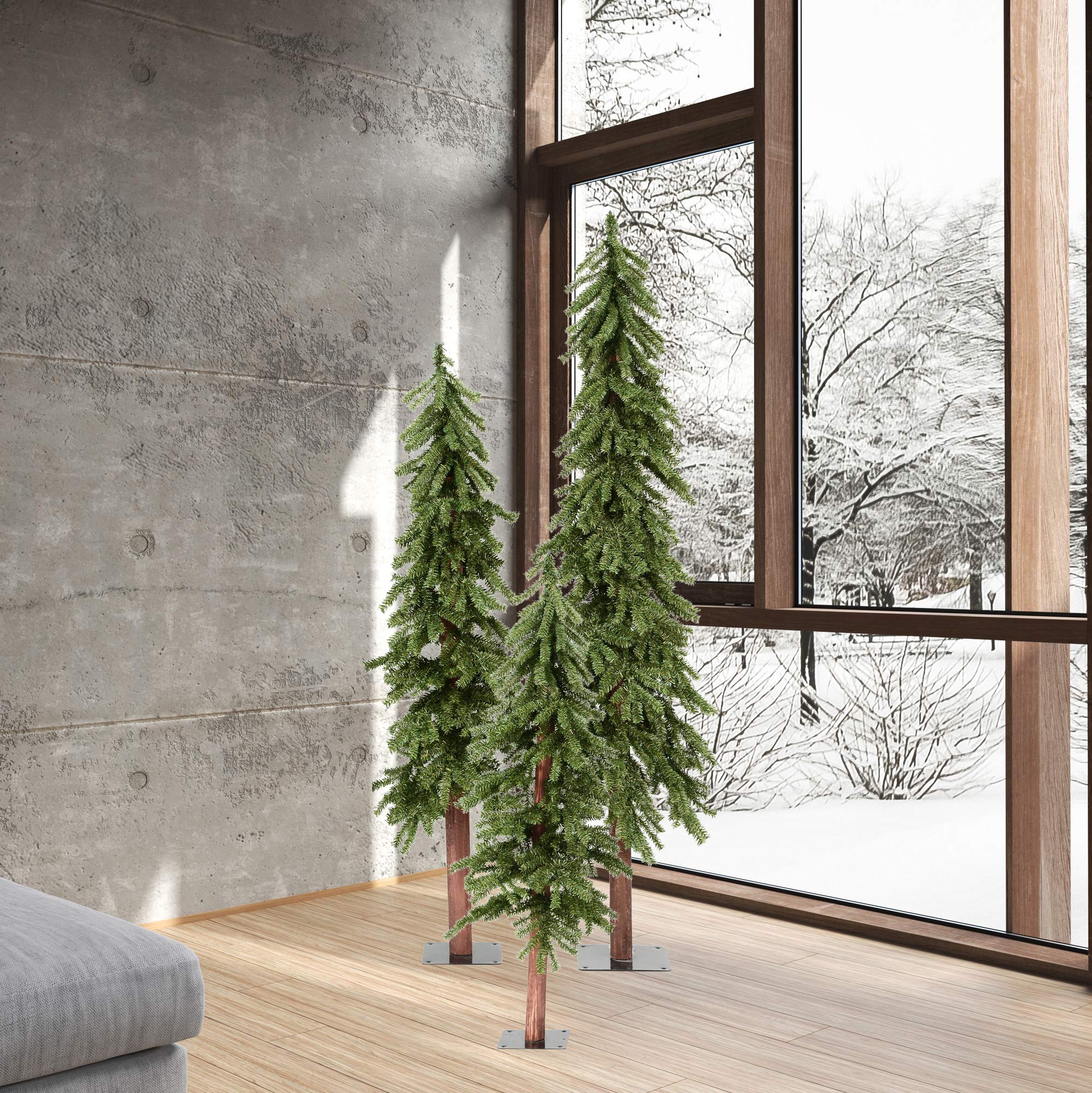 Foto 5 pulgar | Set De Árbol De Navidad Vickerman Natural Alpine 1,2 M 1,5 M 1,8 M - Venta Internacional.