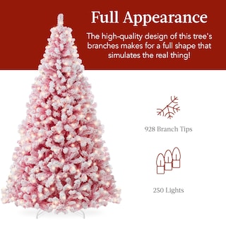 Foto 5 | Árbol de Navidad Best Choice Products Preiluminado 6 Pies Rosa - Venta Internacional