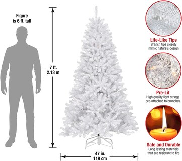 Foto 3 | Árbol De Navidad, National Tree Company, North Valley Spruce, 7 Pies - Venta Internacional.