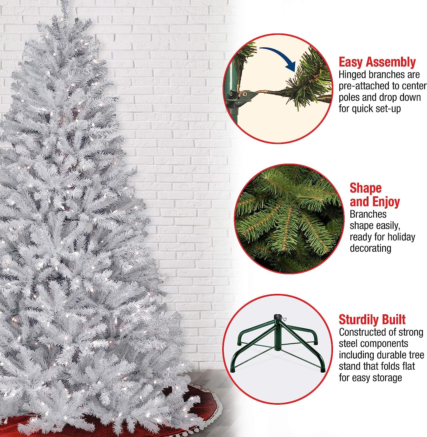 Foto 5 pulgar | Árbol De Navidad, National Tree Company, North Valley Spruce, 7 Pies - Venta Internacional.