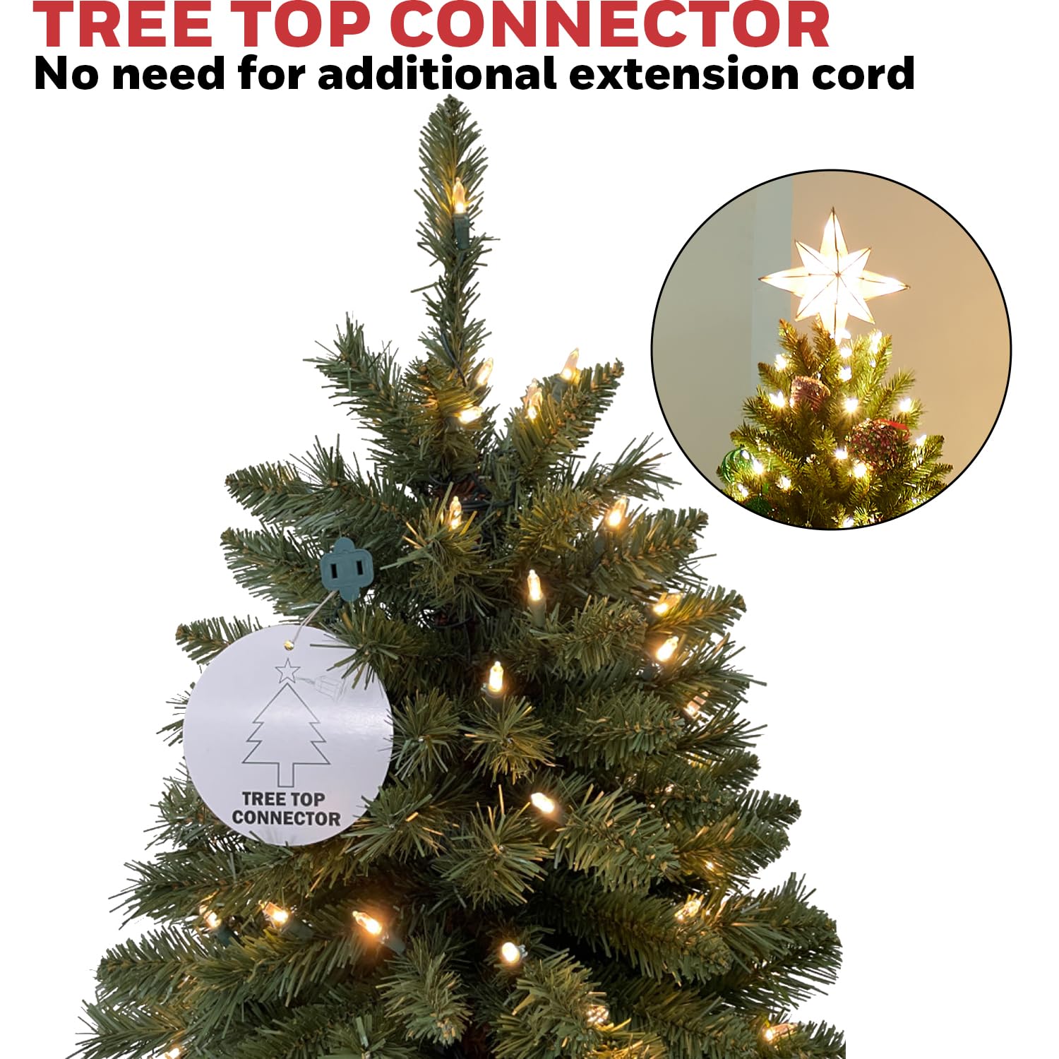 Foto 6 | Árbol De Navidad Honeywell De 2,1 M Con 350 Luces Led Que Cambian De Color - Venta Internacional.