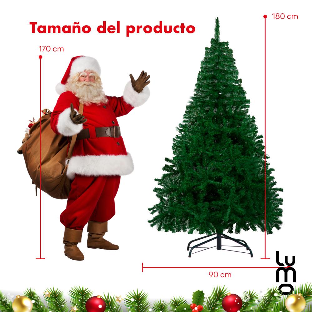 Foto 3 pulgar | Arbol Pino De Navidad Artificial 1.80 Metros Frondoso Verde