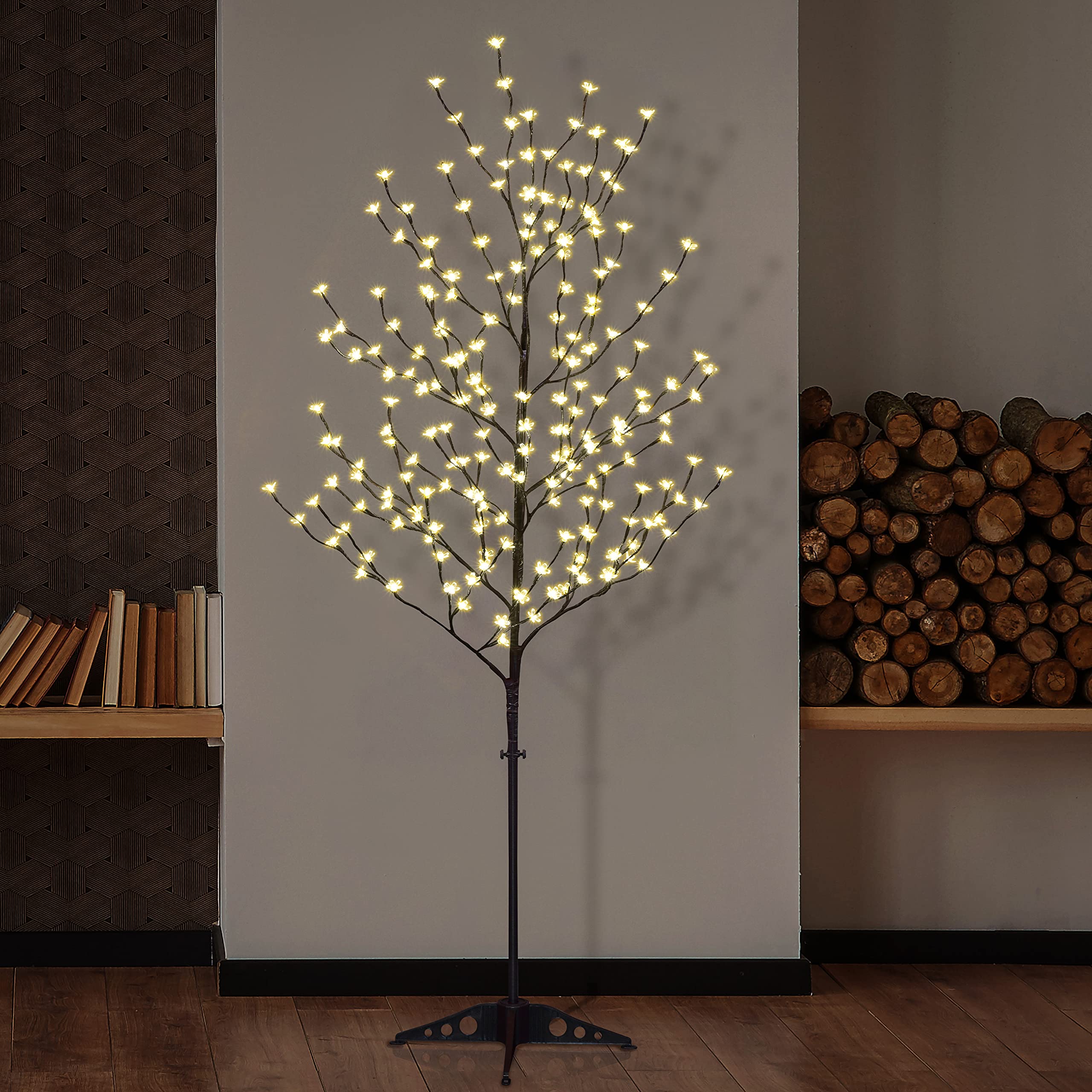 Foto 7 pulgar | Árbol Artificial Lightshare Cherry Blossom, 6.5 Pies, 208 Led - Venta Internacional.