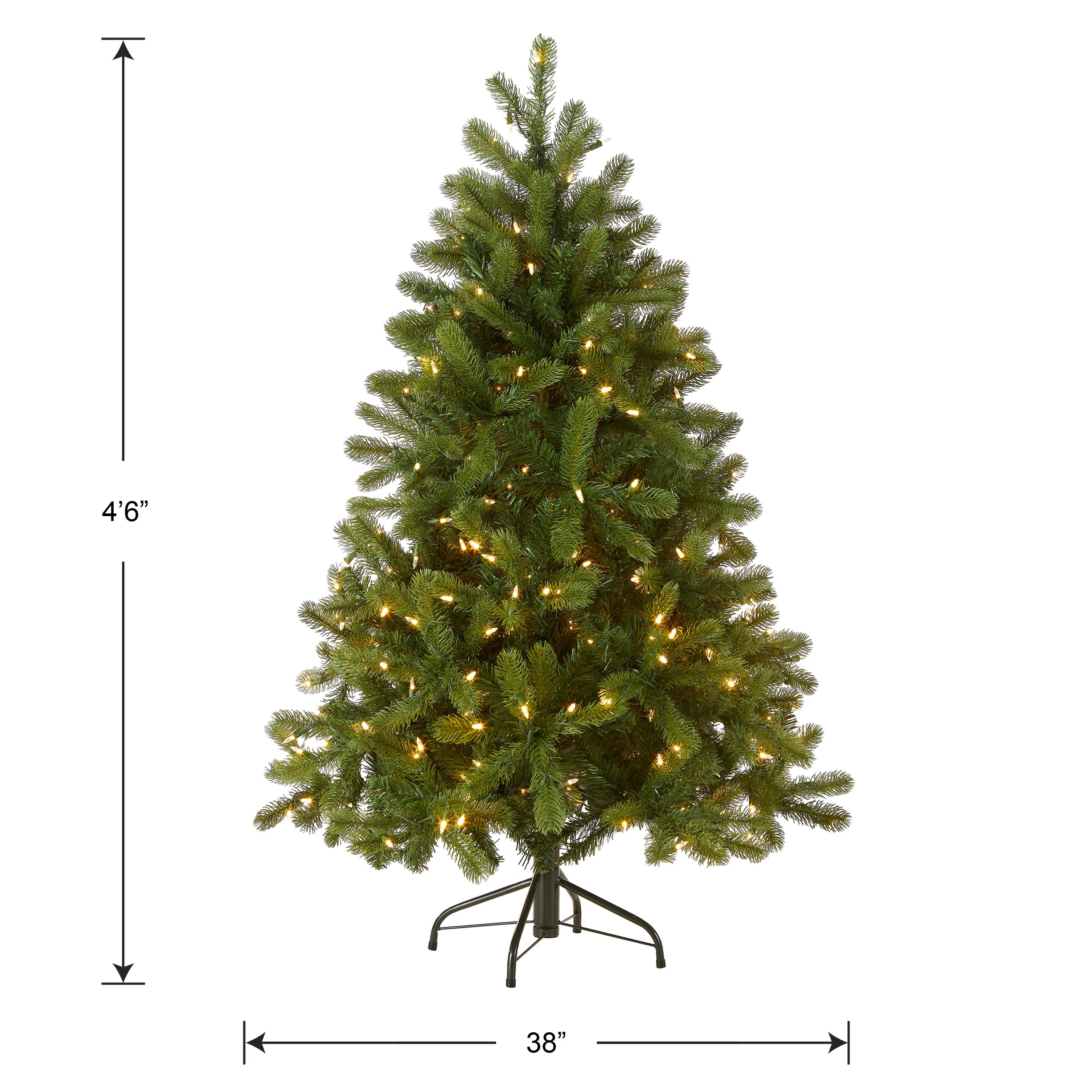 Foto 7 pulgar | Árbol De Navidad De National Tree Company, 4,5 Pies, Con Luces Led - Venta Internacional.