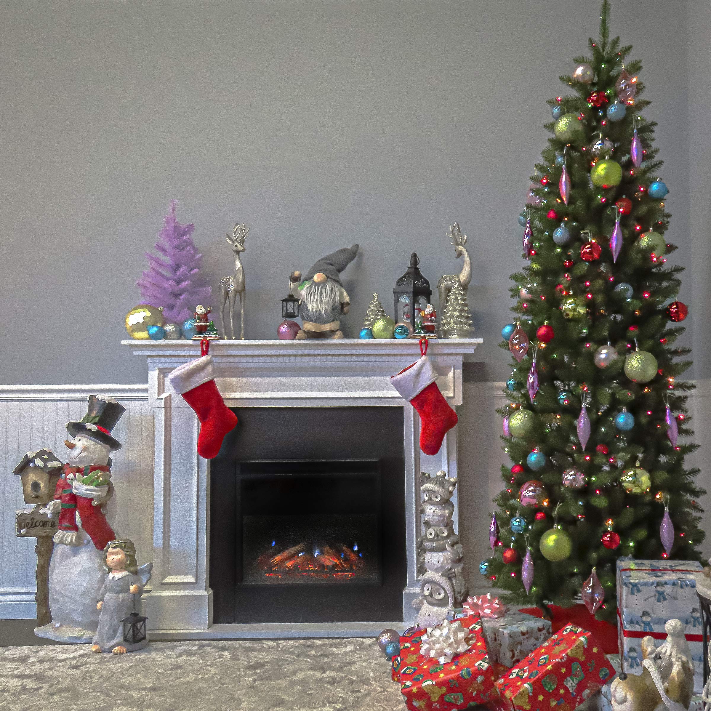 Foto 4 | Árbol De Navidad National Tree Company Kingswood Fir, 6.5 Pies - Venta Internacional.