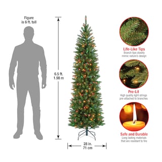 Foto 5 | Árbol De Navidad National Tree Company Kingswood Fir, 6.5 Pies - Venta Internacional.