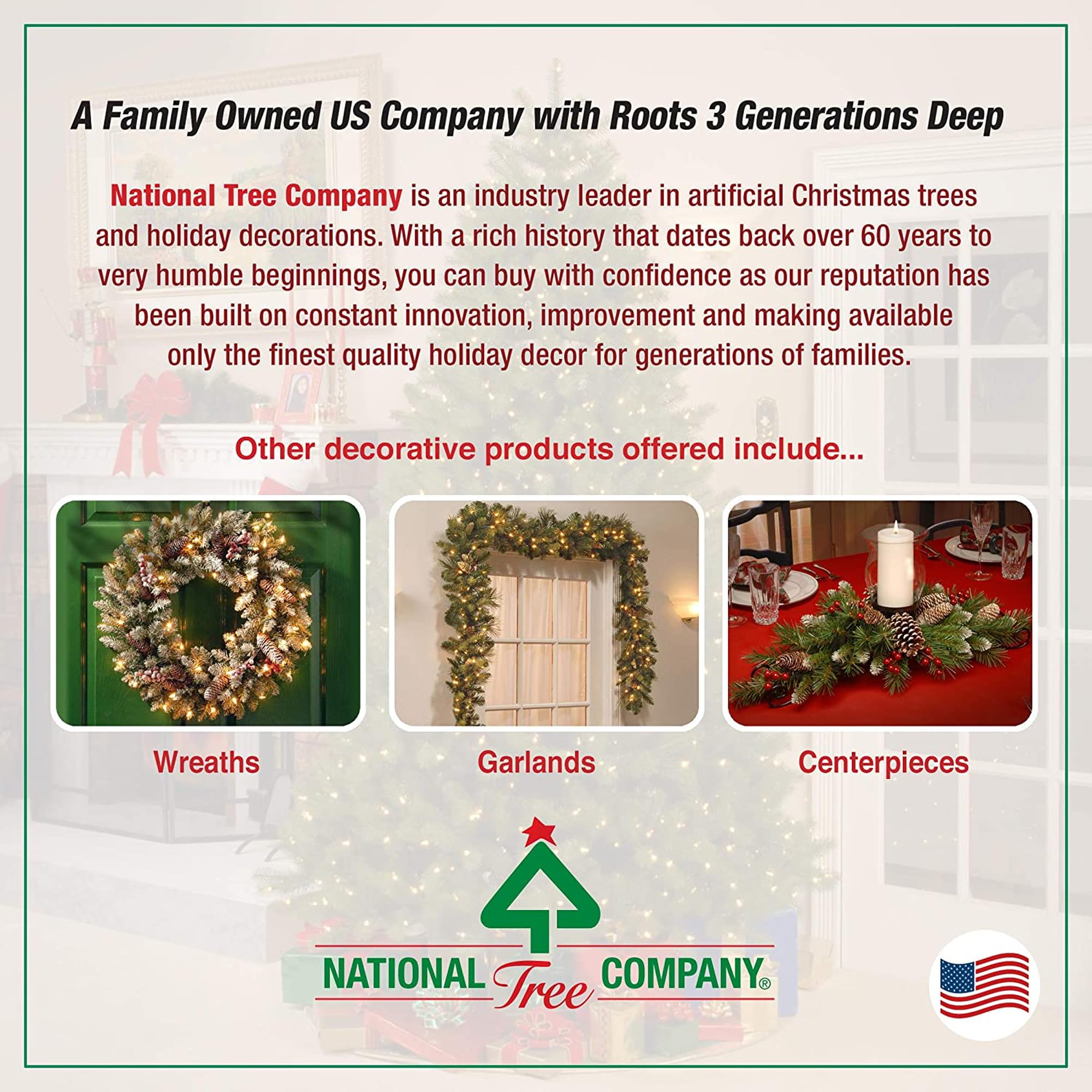 Foto 5 | Árbol De Navidad National Tree Company North Valley Spruce, 6.5 Pies - Venta Internacional.