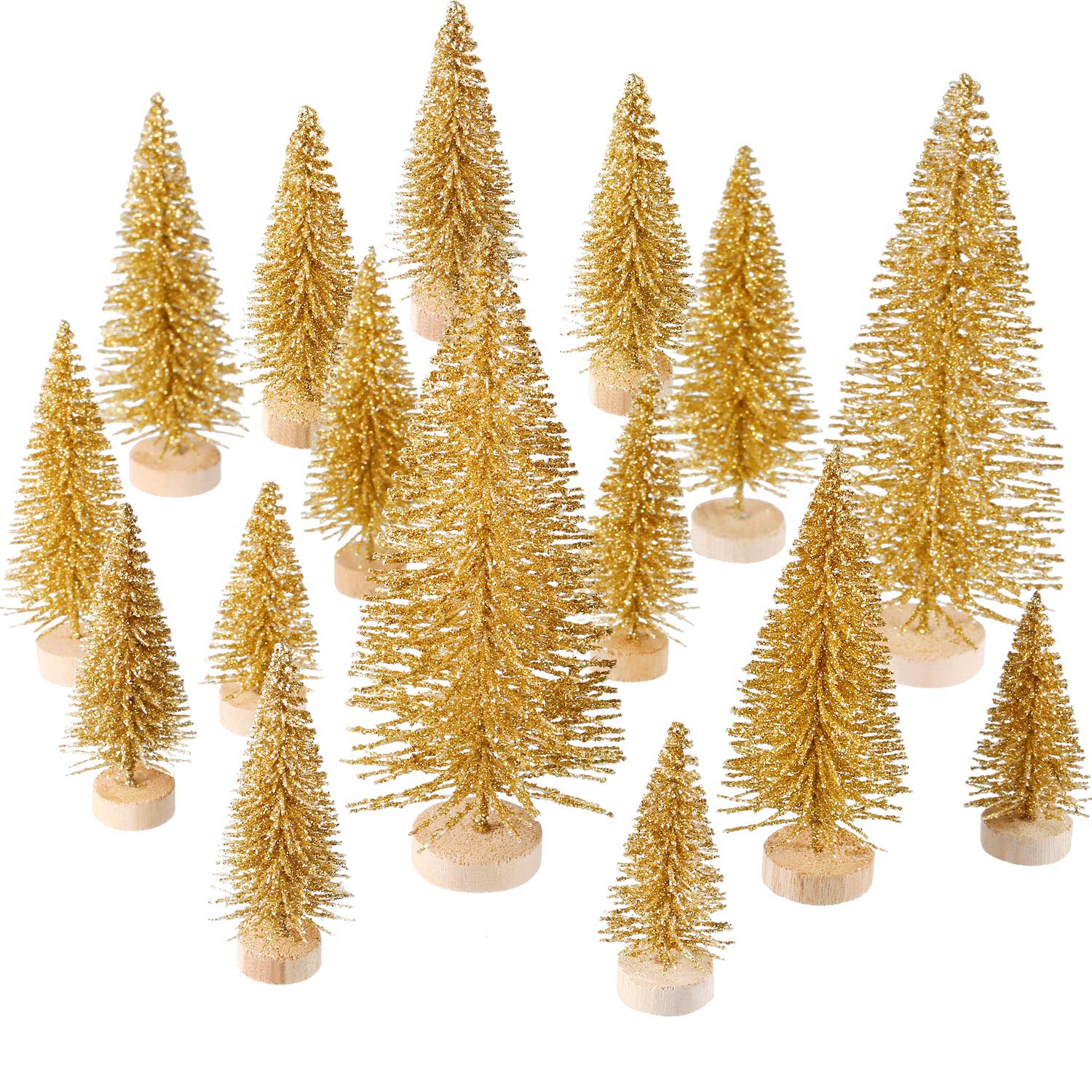 Foto 2 pulgar | Mini Árbol de Navidad Artificial Satinior Sisal Snow 60 Unidades - Venta Internacional