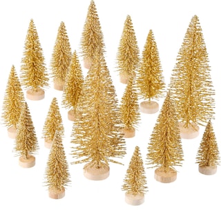 Foto 1 | Mini Árbol de Navidad Artificial Satinior Sisal Snow 60 Unidades - Venta Internacional