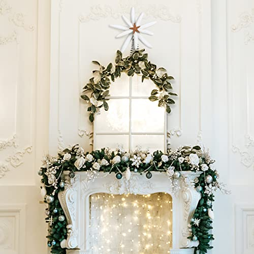 Foto 5 pulgar | Decoración Para Árbol De Navidad Aoriher, Resina Con Forma De Estrella De Mar, Color Blanco/naranja - Venta Internac