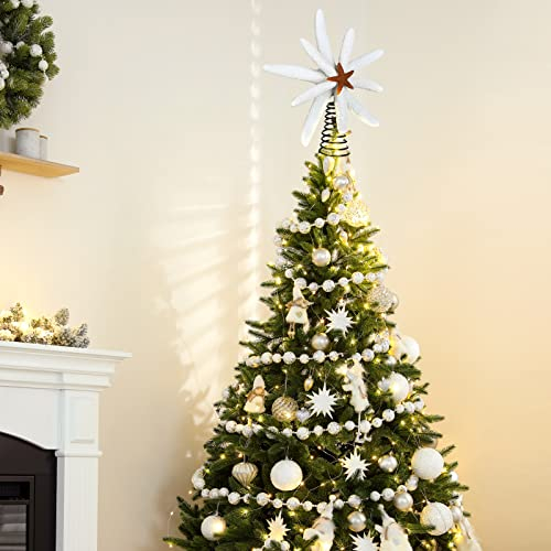 Foto 8 pulgar | Decoración Para Árbol De Navidad Aoriher, Resina Con Forma De Estrella De Mar, Color Blanco/naranja - Venta Internac