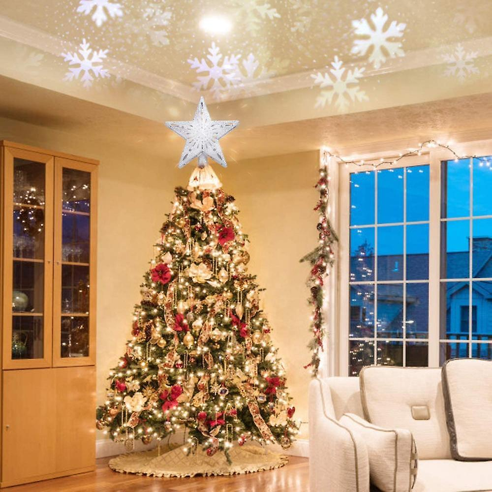 Foto 2 | Lámpara Proyector Christmas Tree Star Sanlin Beans Snowflake - Venta Internacional.