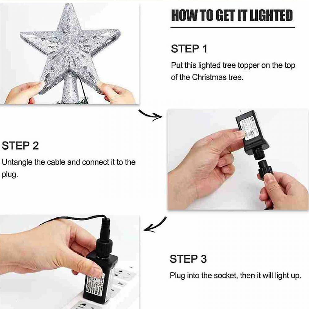Foto 5 pulgar | Lámpara Proyector Christmas Tree Star Sanlin Beans Snowflake - Venta Internacional.