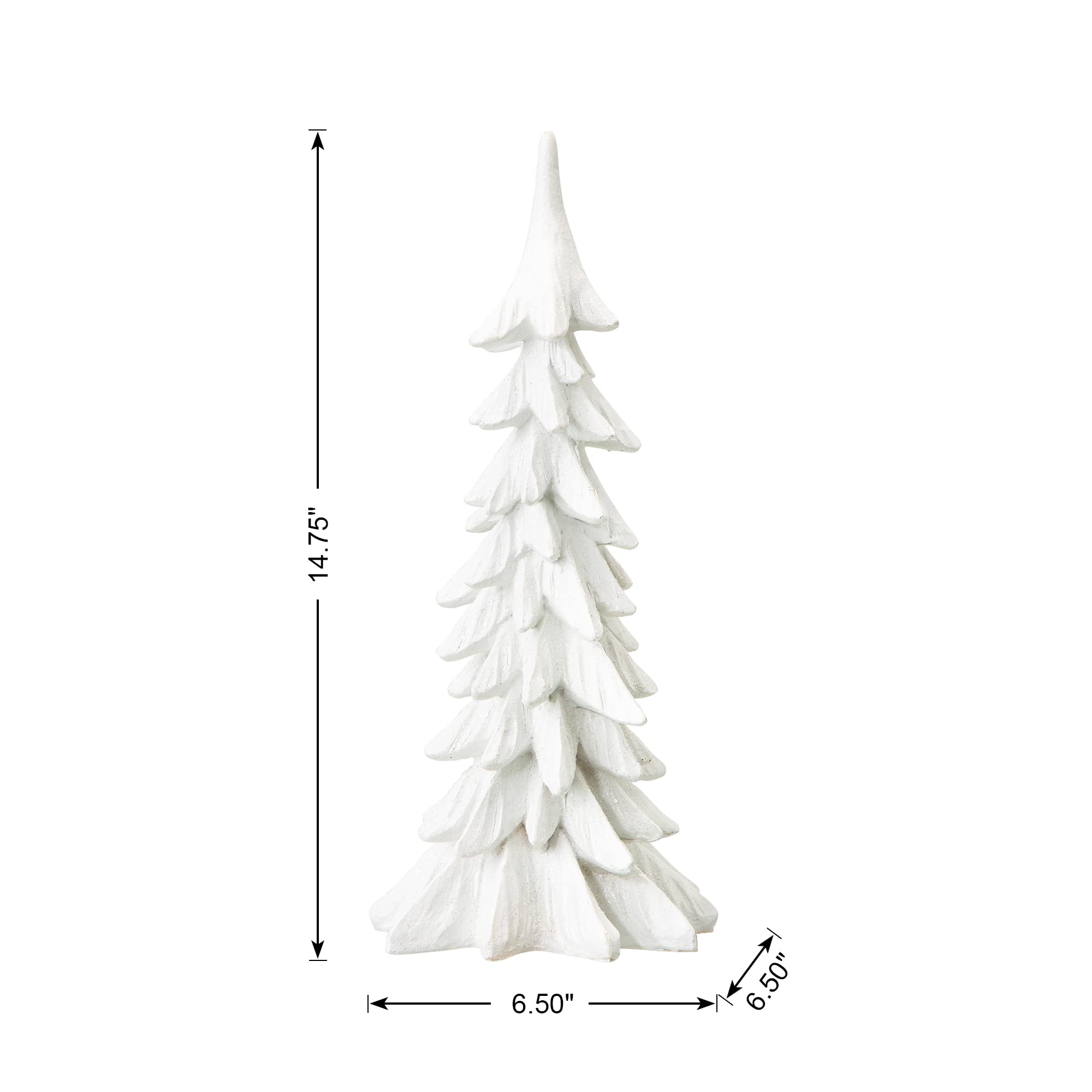 Foto 2 | Árbol De Navidad Glitzhome De Resina, 37,5 Cm De Alto, Pintado A Mano - Venta Internacional.