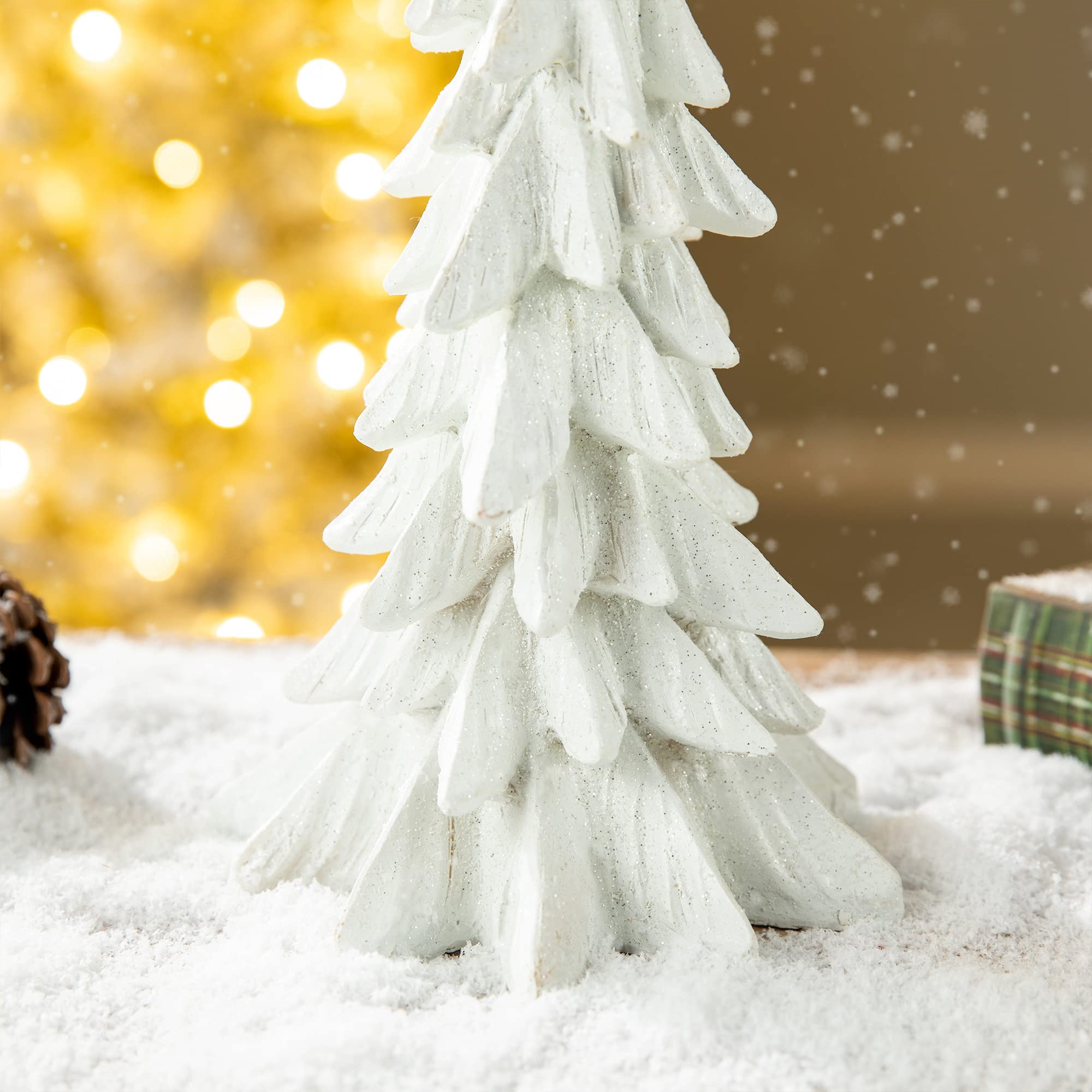 Foto 6 pulgar | Árbol De Navidad Glitzhome De Resina, 37,5 Cm De Alto, Pintado A Mano - Venta Internacional.