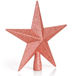 Foto 2 | Adorno Para Árbol, Estrella Con Purpurina, 20 Cm, Decoración Navideña - Venta Internacional.