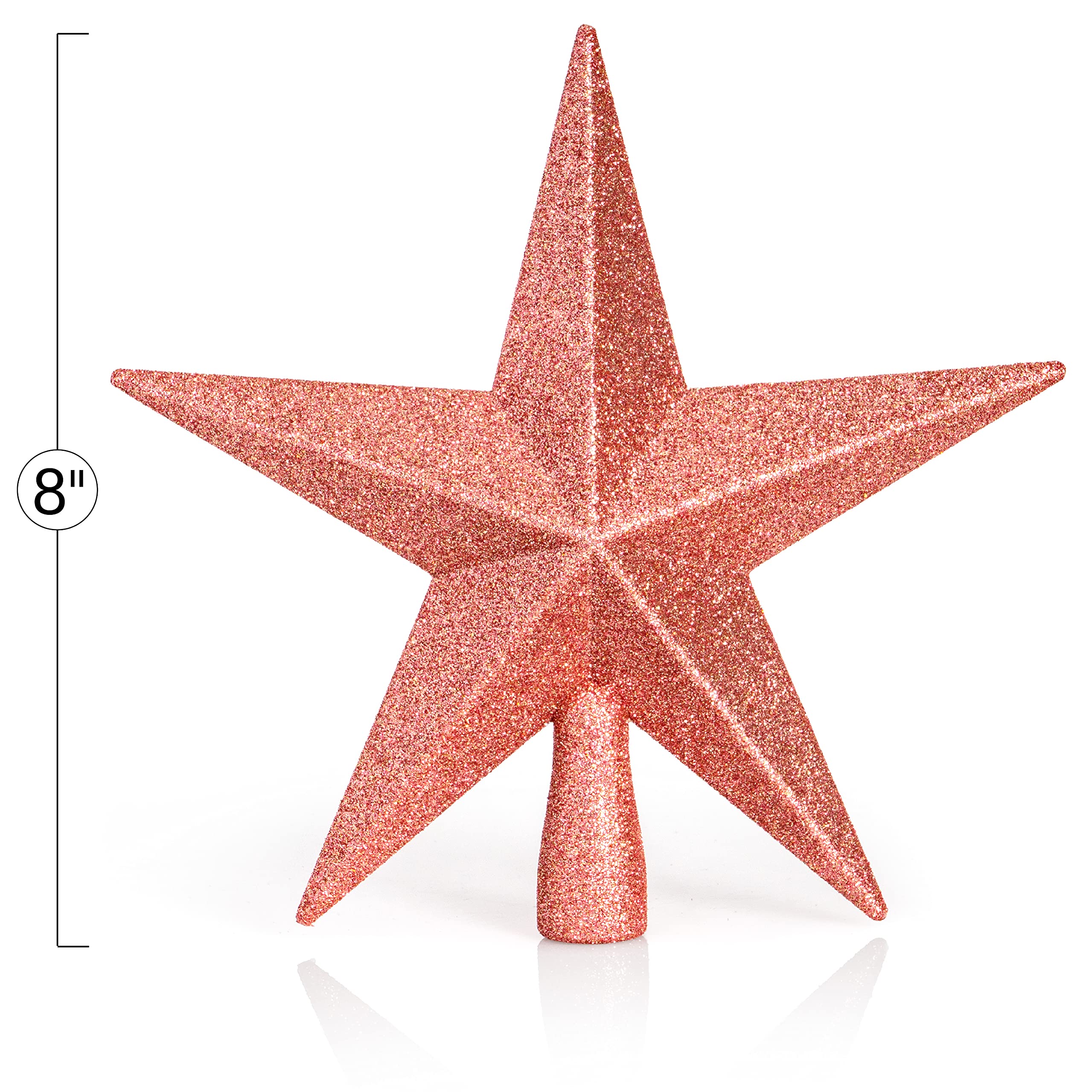 Foto 7 pulgar | Adorno Para Árbol, Estrella Con Purpurina, 20 Cm, Decoración Navideña - Venta Internacional.