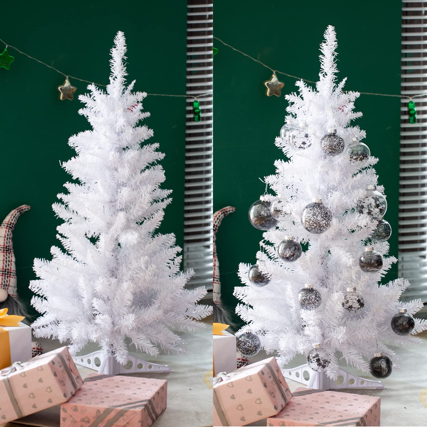 Foto 8 pulgar | Árbol De Navidad Senjie Artificial De 1,2 M Con 100 Luces Led - Venta Internacional.