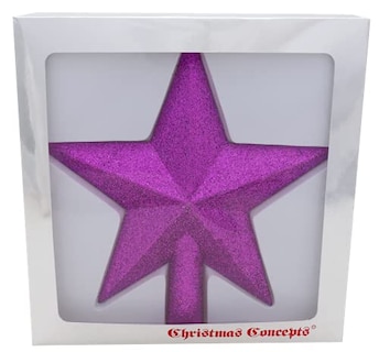 Foto 7 | Decoración Con Forma De Estrella En La Copa De Un Árbol Con - Venta Internacional.