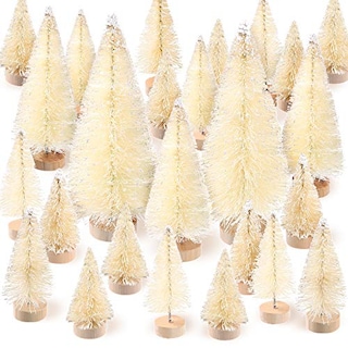 Foto 1 | Miniárboles De Navidad Artificiales Satinior, 60 Unidades Con Base - Venta Internacional.