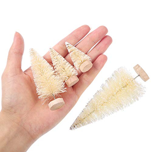 Foto 4 pulgar | Miniárboles De Navidad Artificiales Satinior, 60 Unidades Con Base - Venta Internacional.
