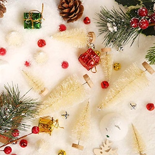 Foto 5 | Miniárboles De Navidad Artificiales Satinior, 60 Unidades Con Base - Venta Internacional.