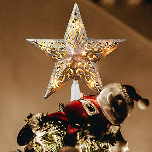 Foto 4 pulgar | Decoración Para Árbol De Navidad Brightown Iluminada Con Pentagrama 3d De 20 Cm - Venta Internacional.