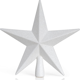 Foto 1 | Adorno Para Árbol, Estrella Con Purpurina, 20 Cm, Decoración Navideña - Venta Internacional.