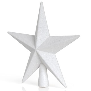 Foto 2 | Adorno Para Árbol, Estrella Con Purpurina, 20 Cm, Decoración Navideña - Venta Internacional.