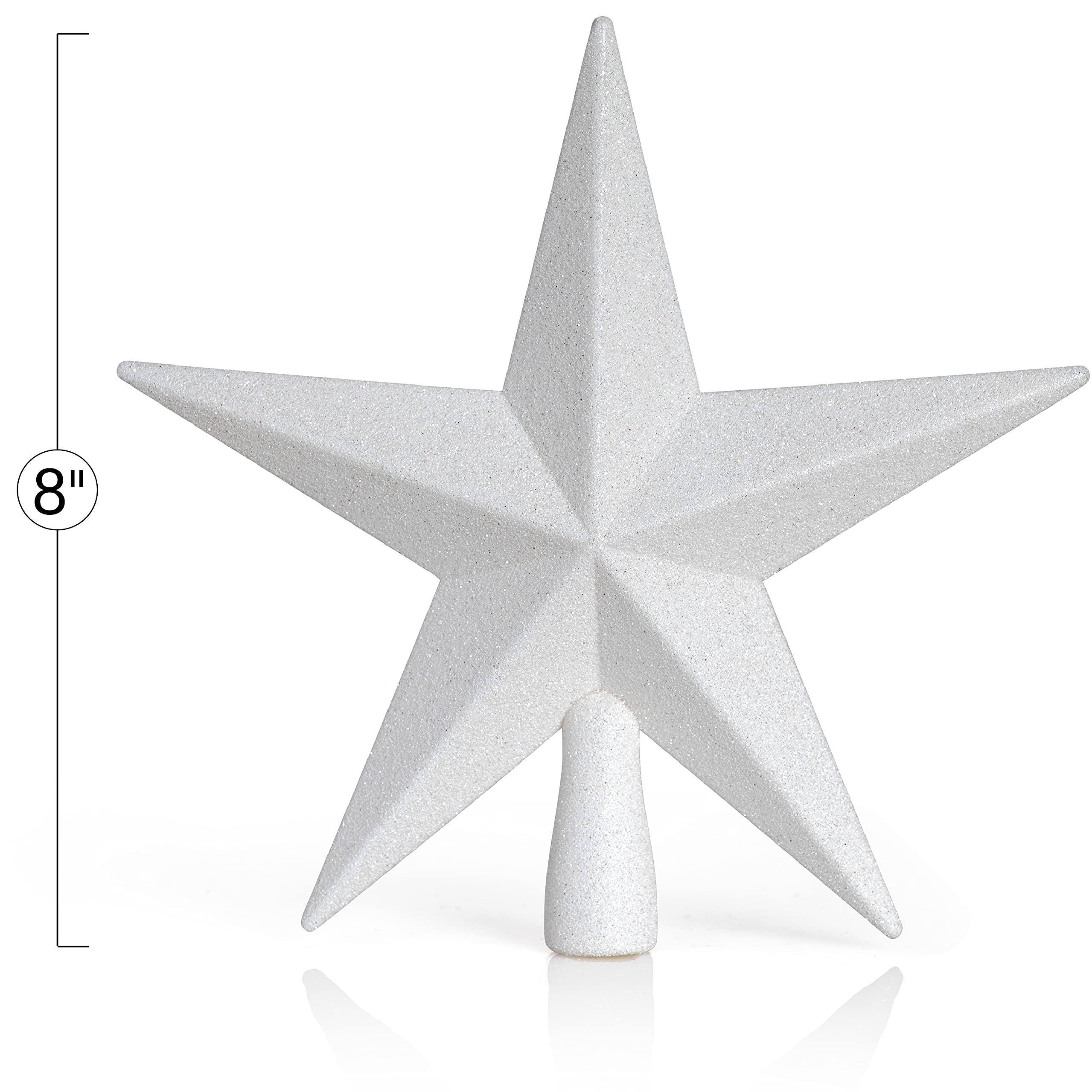 Foto 7 pulgar | Adorno Para Árbol, Estrella Con Purpurina, 20 Cm, Decoración Navideña - Venta Internacional.