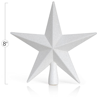 Foto 6 | Adorno Para Árbol, Estrella Con Purpurina, 20 Cm, Decoración Navideña - Venta Internacional.