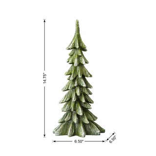 Foto 2 | Árbol De Navidad De Mesa Glitzhome, Resina Artificial, 37 Cm De Alto - Venta Internacional.