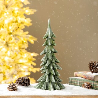 Foto 3 | Árbol De Navidad De Mesa Glitzhome, Resina Artificial, 37 Cm De Alto - Venta Internacional.