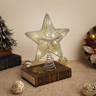 Foto 1 | Decoración Para Árbol De Navidad Con Forma De Estrella De Lewonder, Con Luces Y Lentejuelas, Color P - Venta Intern
