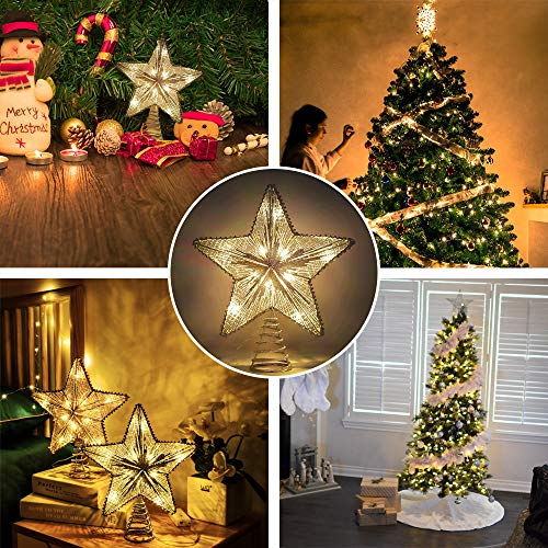 Foto 6 pulgar | Decoración Para Árbol De Navidad Con Forma De Estrella De Lewonder, Con Luces Y Lentejuelas, Color P - Venta Intern