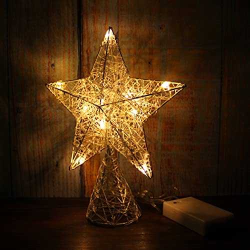 Foto 4 pulgar | Homedeco. Estrella Blanca En Forma De Árbol Con Luces Led De - Venta Internacional.