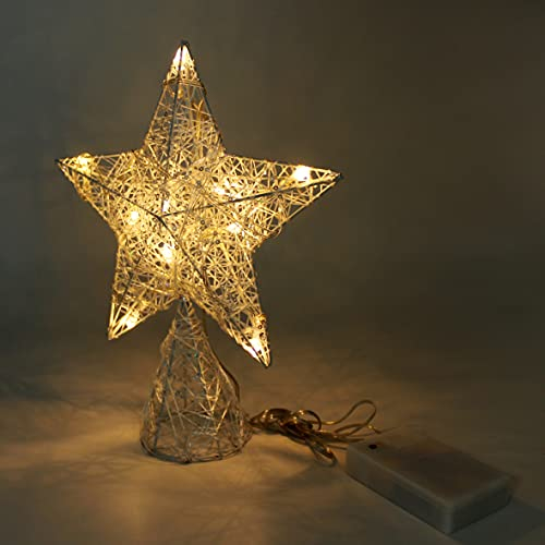 Foto 6 pulgar | Homedeco. Estrella Blanca En Forma De Árbol Con Luces Led De - Venta Internacional.