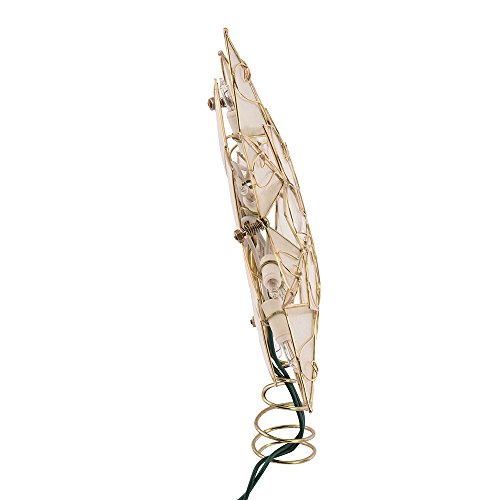 Foto 5 pulgar | Adorno Para Árbol De Navidad Con Forma De Estrella Capiz De 8 Puntas De Kurt Adler - Venta Internacional.
