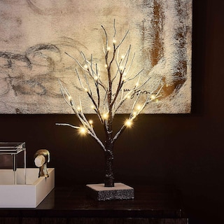 Foto 2 | Árbol De Navidad Hairui, Mesa Preiluminado, Espolvoreado Con Nieve Y Temporizador - Venta Internacional.