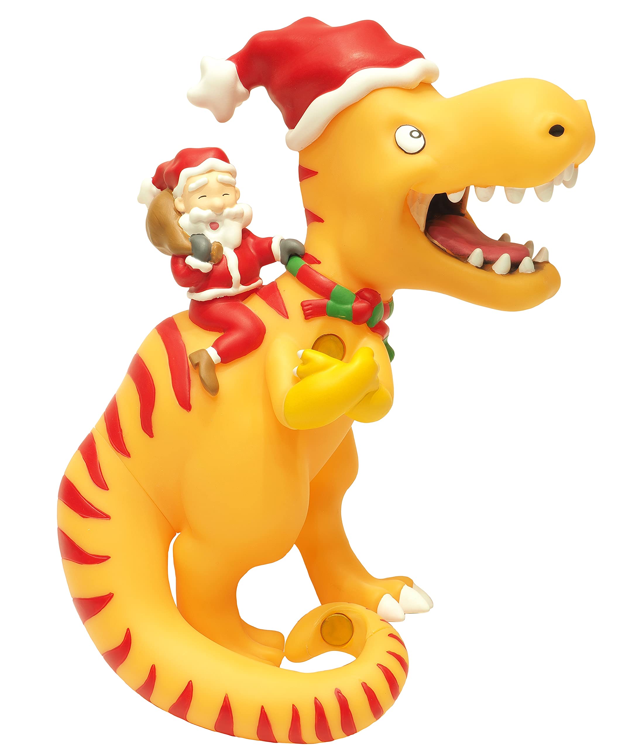 Foto 3 pulgar | Adorno Para Árbol De Navidad, Tree Buddees, Papá Noel Montando Un T-rex - Venta Internacional.
