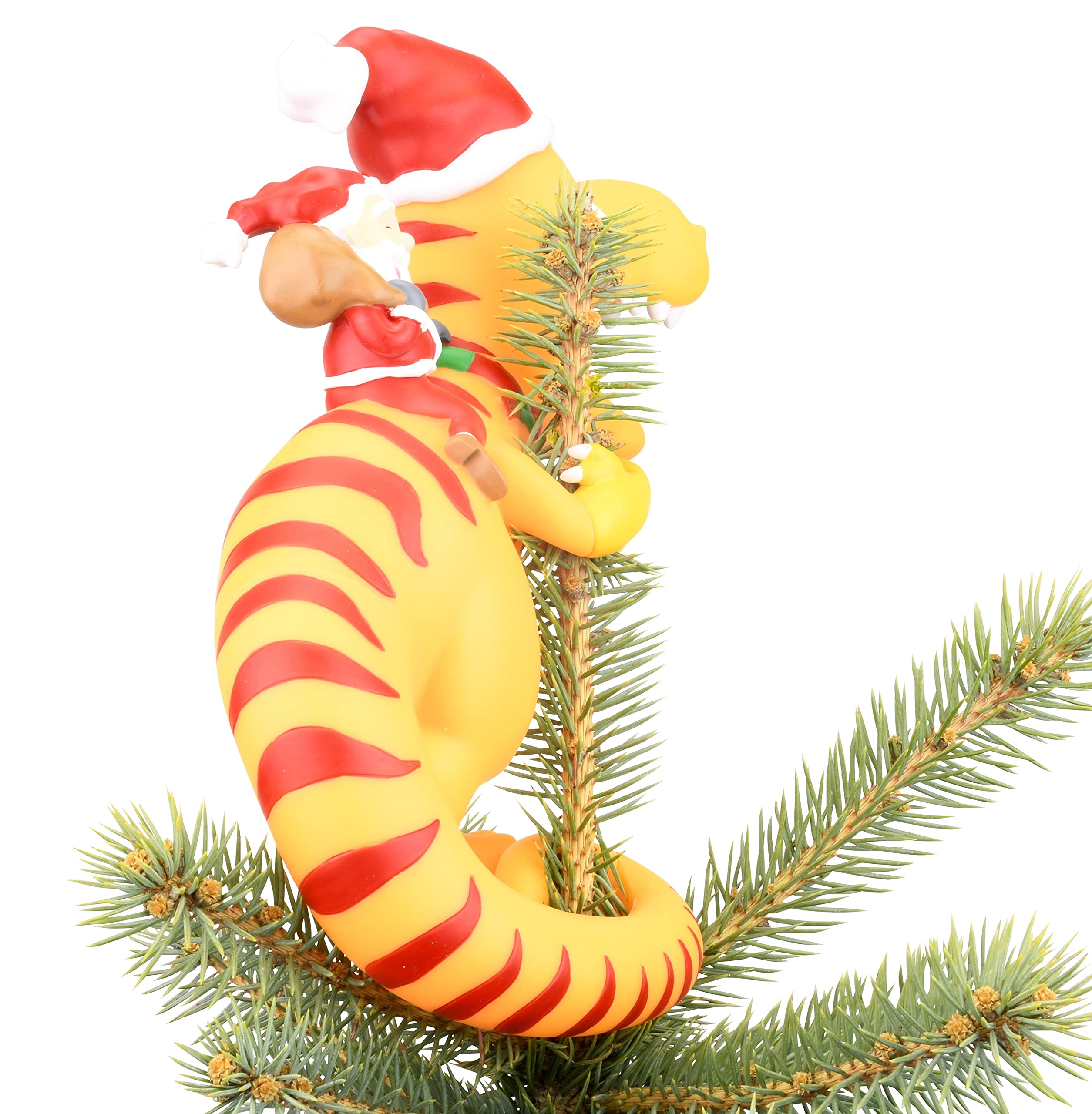 Foto 6 pulgar | Adorno Para Árbol De Navidad, Tree Buddees, Papá Noel Montando Un T-rex - Venta Internacional.