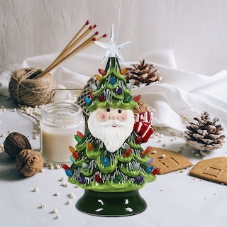 Foto 4 | Mesa Sunnyglade De Cerámica Para Árbol De Navidad Con 50 Led De 11 Pulgadas - Venta Internacional.