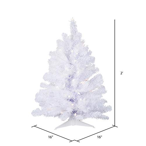 Foto 5 pulgar | Árbol De Navidad Vickerman Crystal White Spruce 60 Cm Con Luces - Venta Internacional.