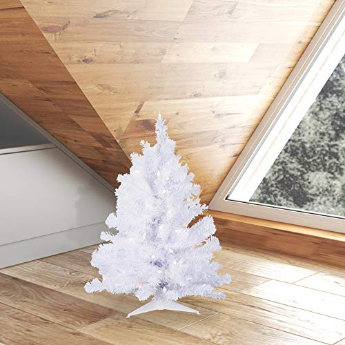Foto 6 pulgar | Árbol De Navidad Vickerman Crystal White Spruce 60 Cm Con Luces - Venta Internacional.