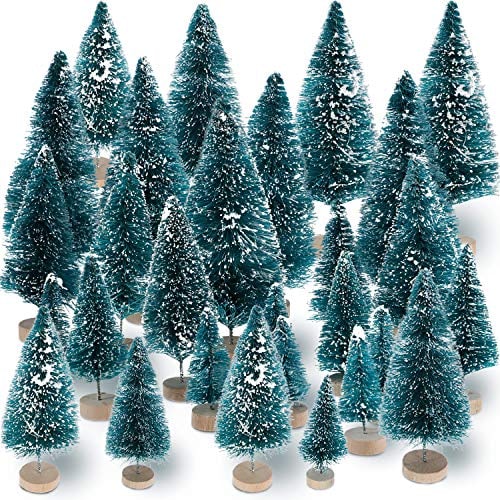 Decoración Navideña Sumind, Miniárboles De Nieve De Sisal, 45 Unidades - Venta Internacional. $762