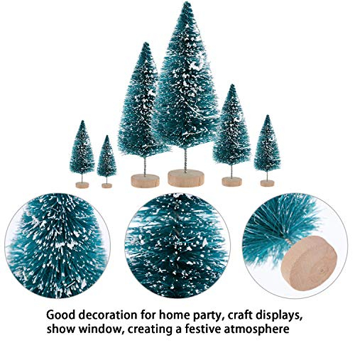 Foto 2 | Decoración Navideña Sumind, Miniárboles De Nieve De Sisal, 45 Unidades - Venta Internacional.