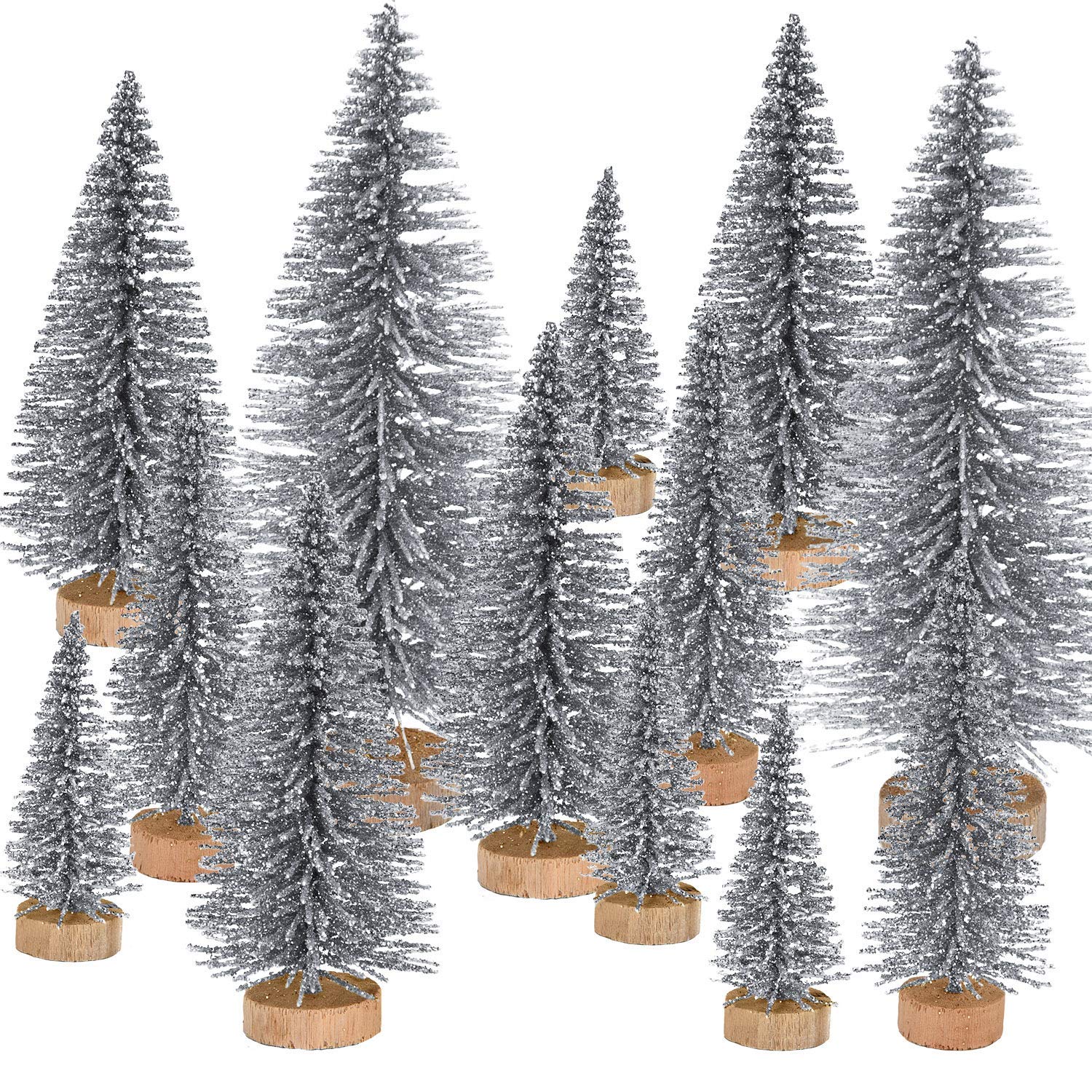 Árbol De Navidad Pangda Mini Plateado Artificial X42 - Venta Internacional. $743