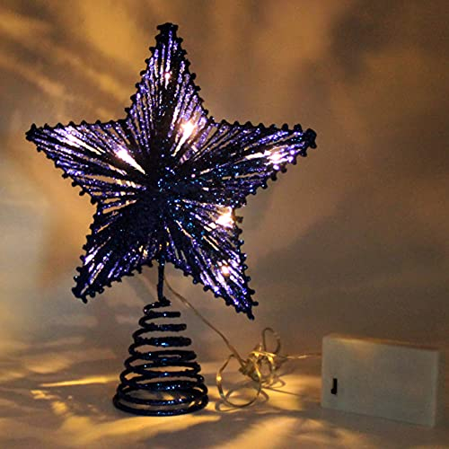 Foto 5 | Homedeco. Estrella Azul Brillante En La Copa Del Árbol En 3d - Venta Internacional.