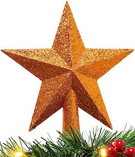 Foto 1 | Decoración Con Forma De Estrella En La Copa De Un Árbol Con - Venta Internacional.